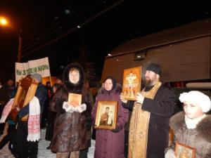 Крестный ход на гражданский Новый год в Архангельске
