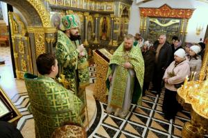 Архиепископ Горловский Митрофан в Вербное воскресение