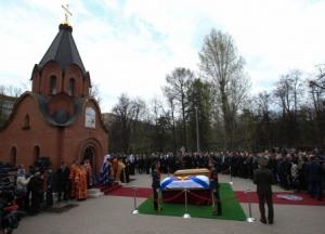 Церемония перезахоронения останков Великого князя Николая Николаевича и его супруги в Москве