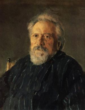 Н.С.Лесков. Портрет работы В.Серова. 1894г.