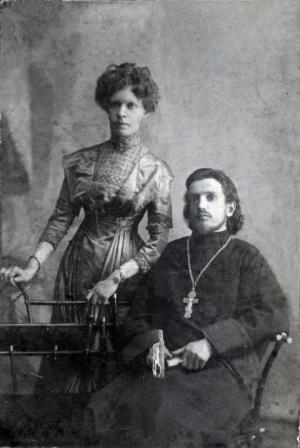 Протоиерей Николай Владимирович Рюриков с супругой Ольгой Георгиевной