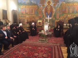 Делегация УПЦ на встрече с Патриархом Грузинским Илиёй