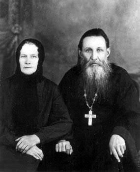Священник Сергий Рохлецов с супругой Ольгой Ивановной