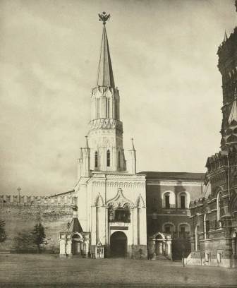 Исторический облик Никольской башни Московского Кремля
