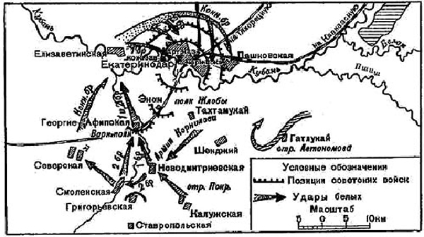 Бои под Екатеринодаром и разгром армии Корнилова 14 апреля 1918 г.  