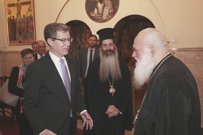 Посол США по вопросам религиозной свободы Самуэль Браунбек встретился с Архиепископом Афинский Иеронимом