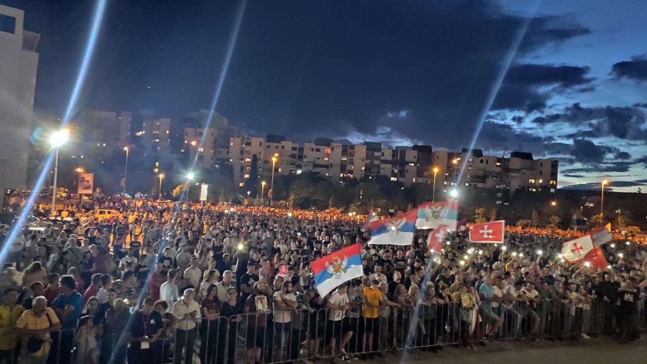 Крестный ход в Подгорице 21 июня 2020 года