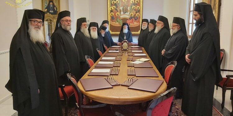 Заседание Св. Синода Иерусалимского Патриархата