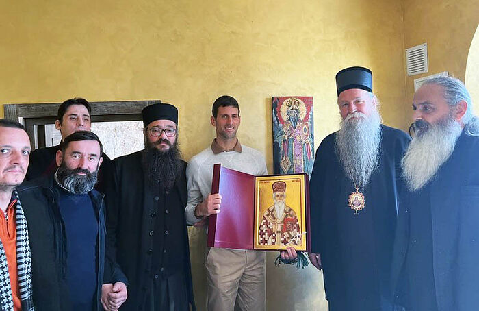 Новак Джокович встретился с митрополитом Черногорско-Приморским Иоанникием
