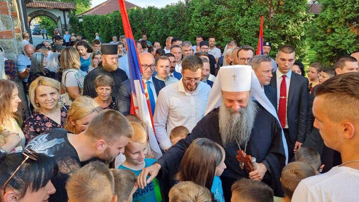 Сербский Патриарх Порфирий прибыл в Косово