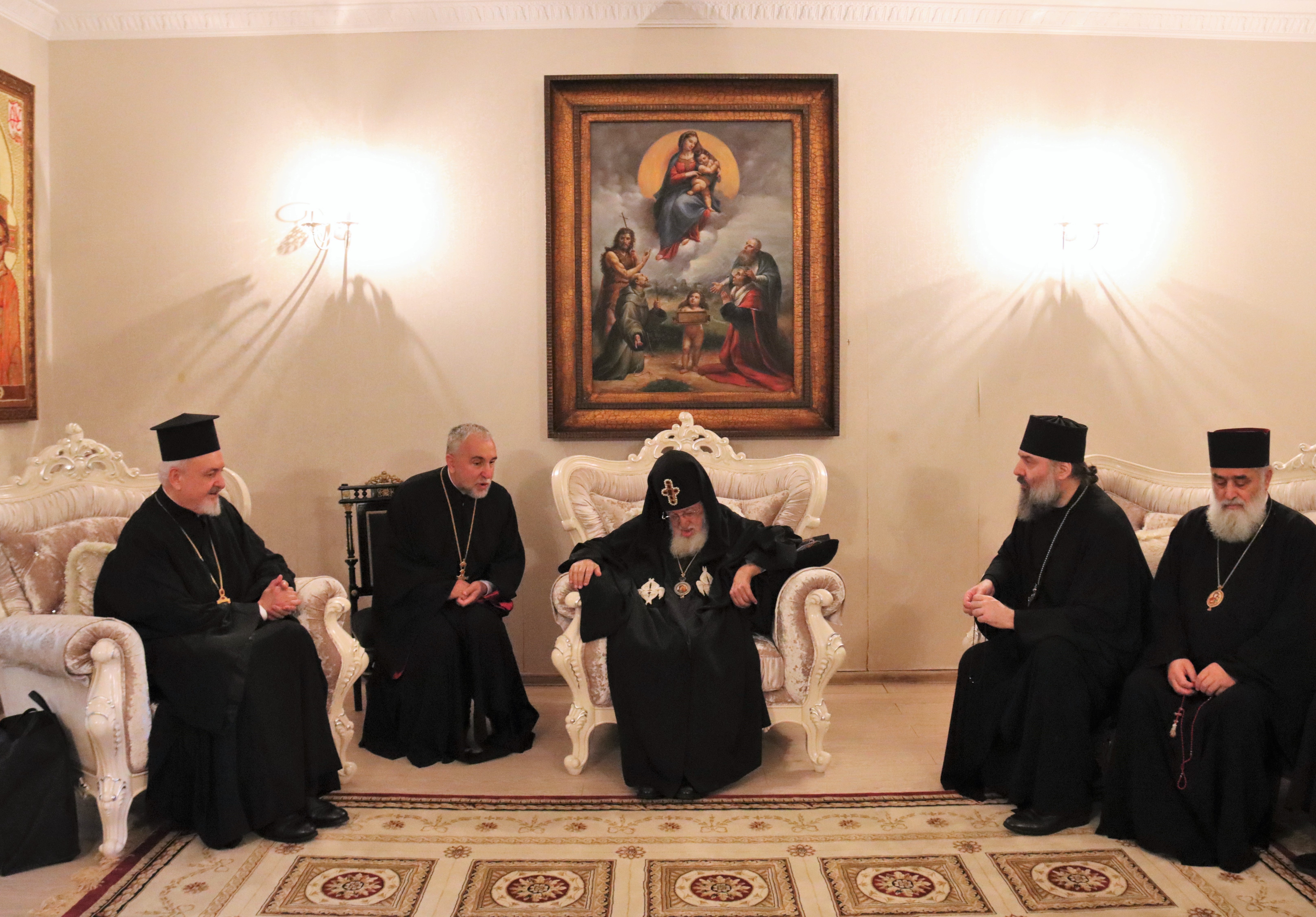 Грузинский Патриарх Илия и митрополит Халкидонский Эммануил