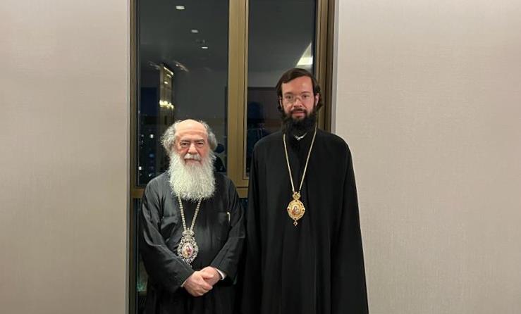 Иерусалимский Патриарх Феофил и митрополит Волоколамский Антоний