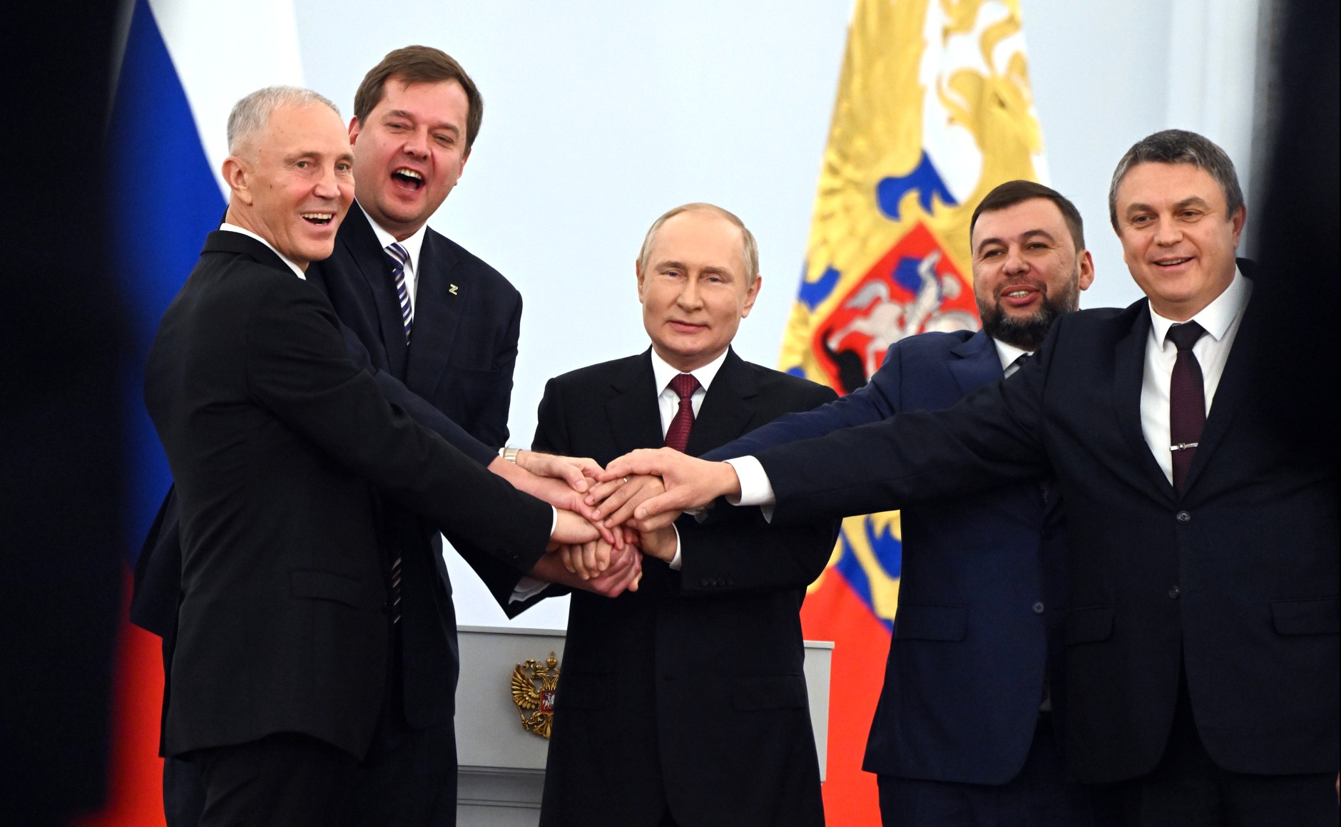 Владимир Путин и главы присоединённых областей
