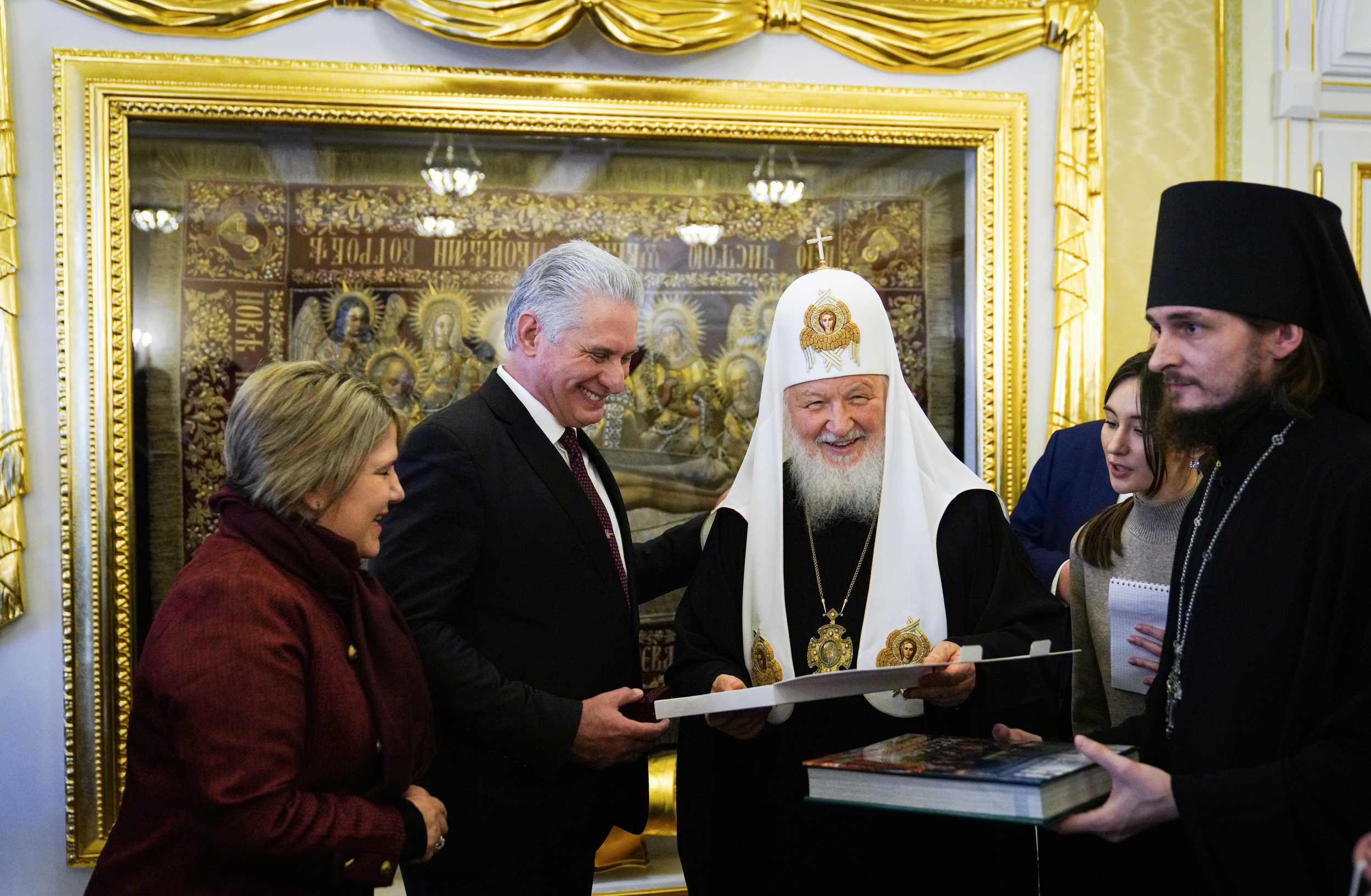 Предстоятель Русской Православной Церкви приветствовал в Москве президента Кубы Мигеля Диас-Канеля Бермудеса