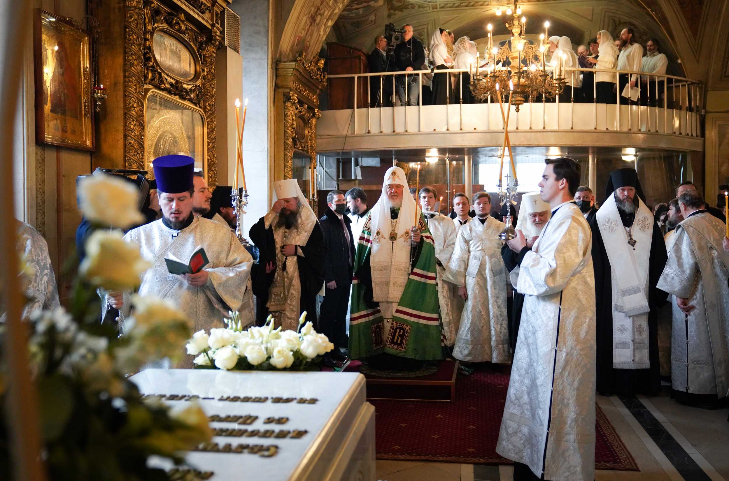 Святейший Патриарх Кирилл почтил память Патриарха Алексия II