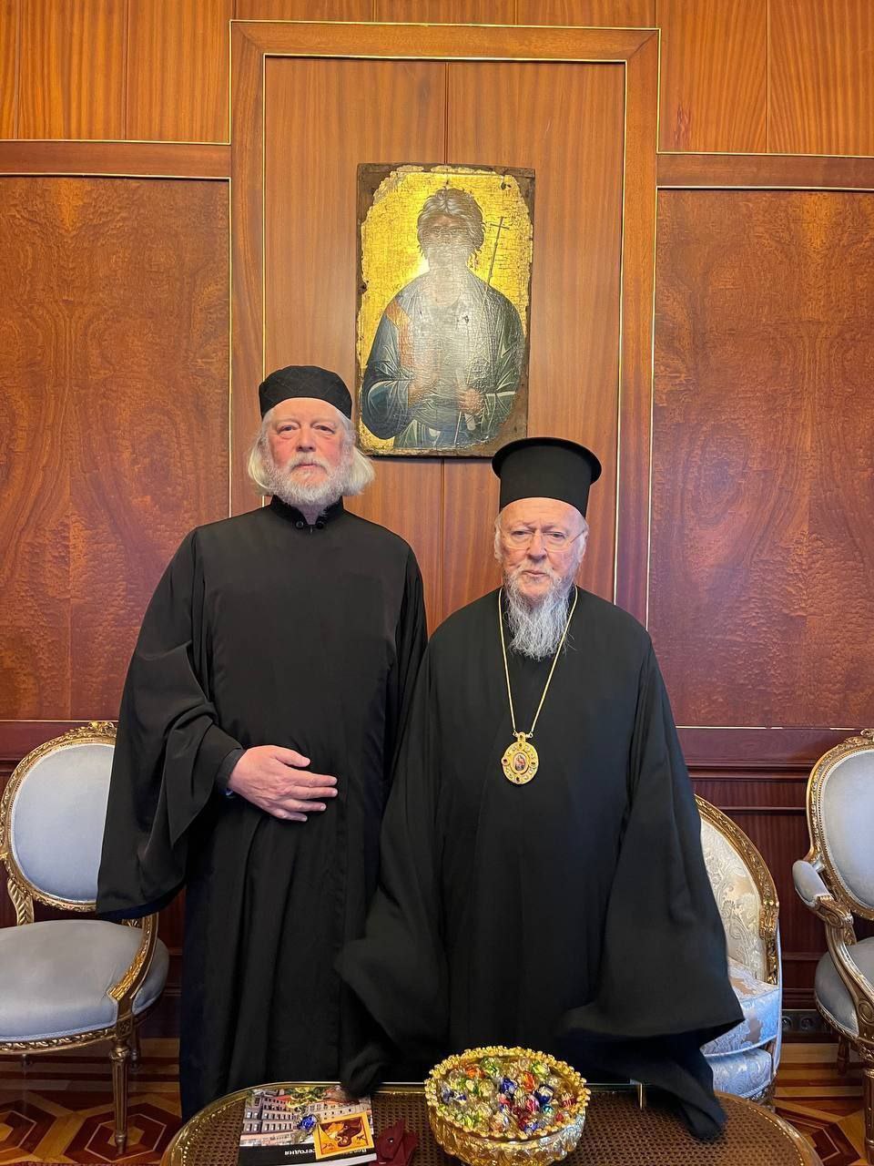 Бывший протоиерей Алексий Уминский и Патриарх Варфоломей