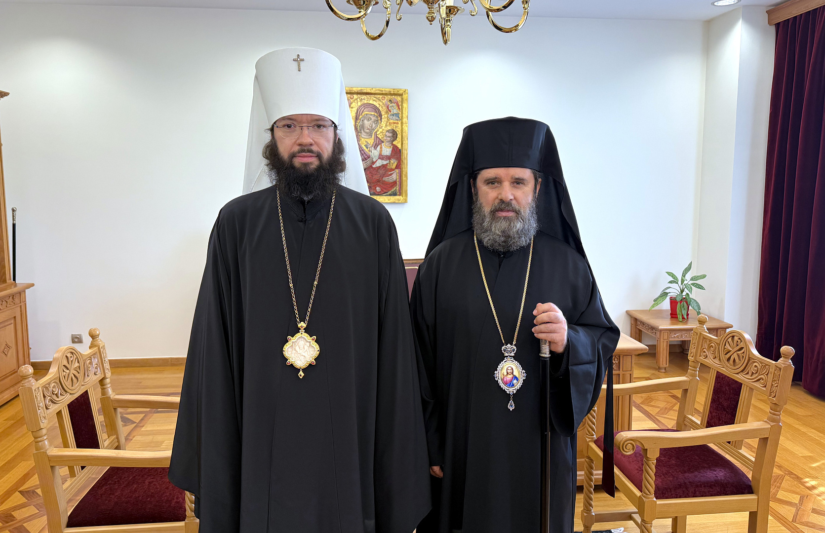 Митрополит Волоколамский Антоний встретился с Блаженнейшим Архиепископом Тиранским и всей Албании Иоанном