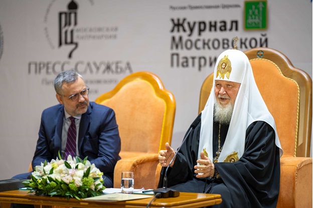 Святейший Патриарх Кирилл и Владимир Легойда
