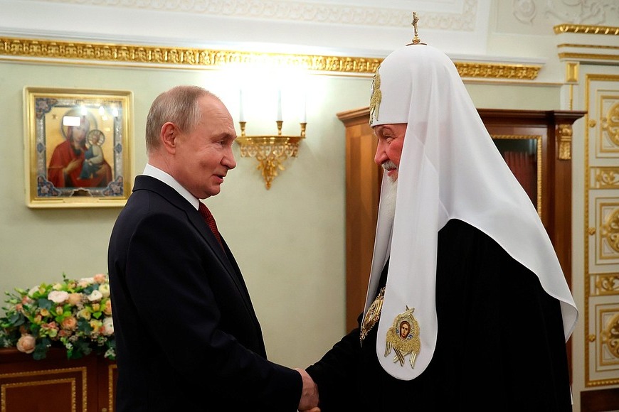 Владимир Путин и Патриарх Кирилл