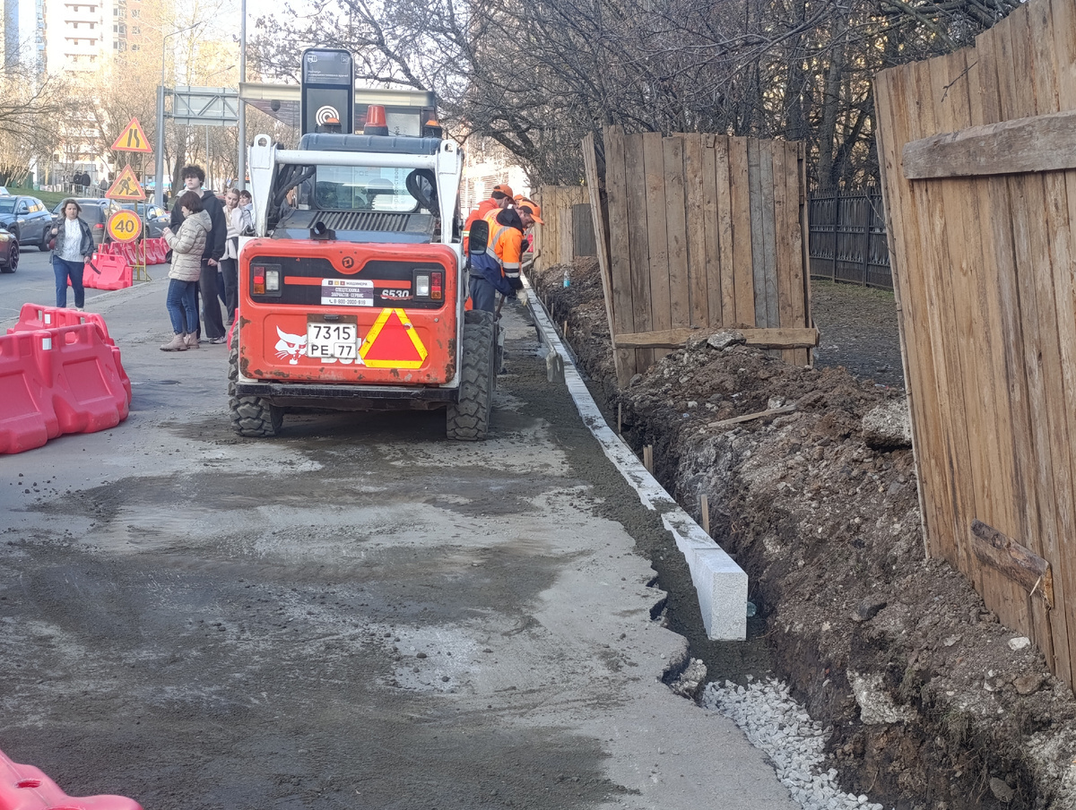 Замена бордюров в Москве