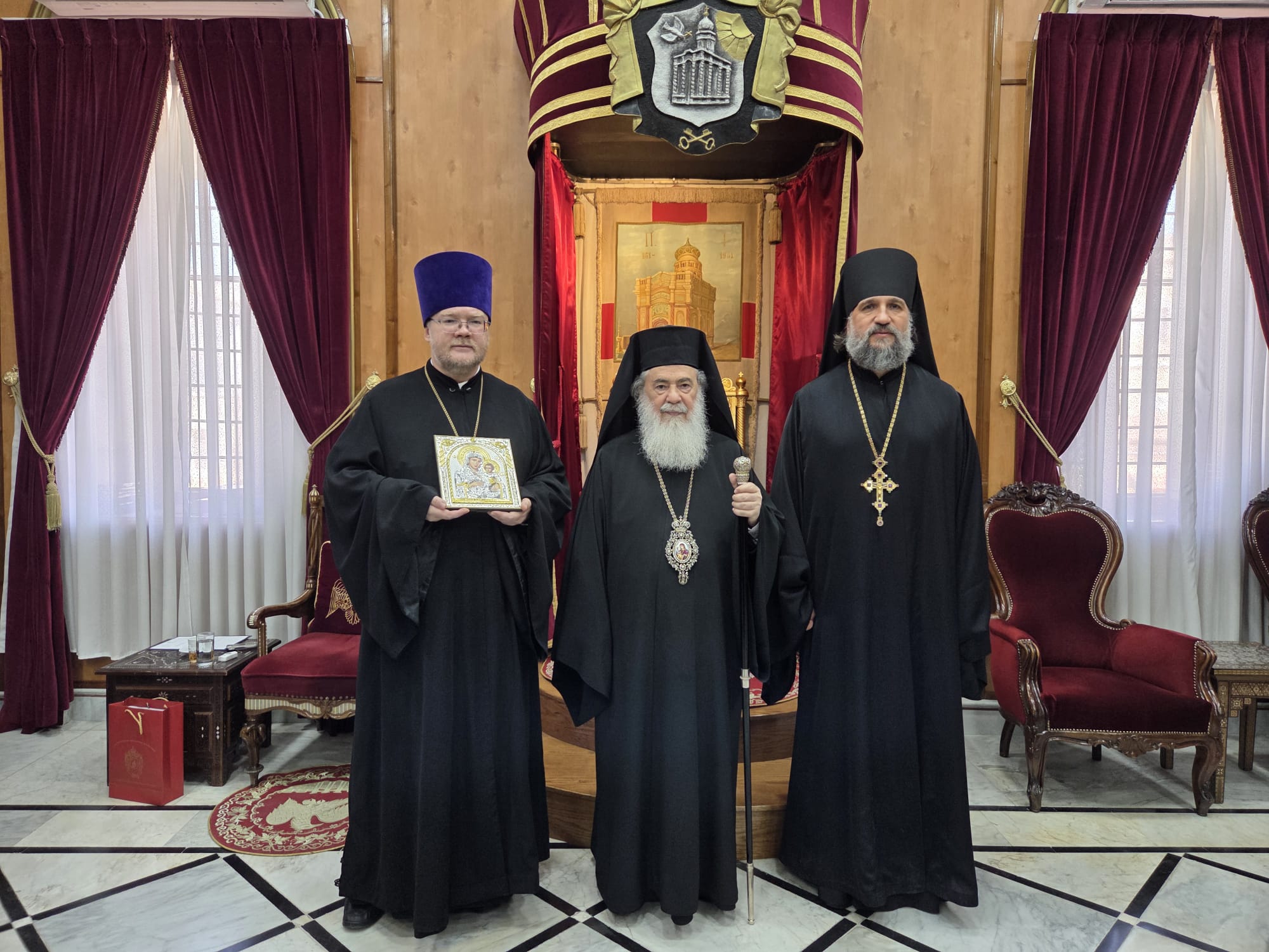 Иерусалимский Патриарх Феофил принял архимандрита Вассиана (Змеева)