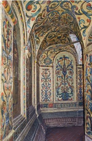 Внутренняя роспись собора Покрова Пресвятой Богородицы на Рву. Фото: Уильям Брумфилд