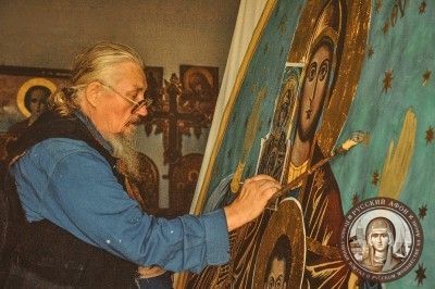 Афонский монах и художник о. Ефрем (Макаров)