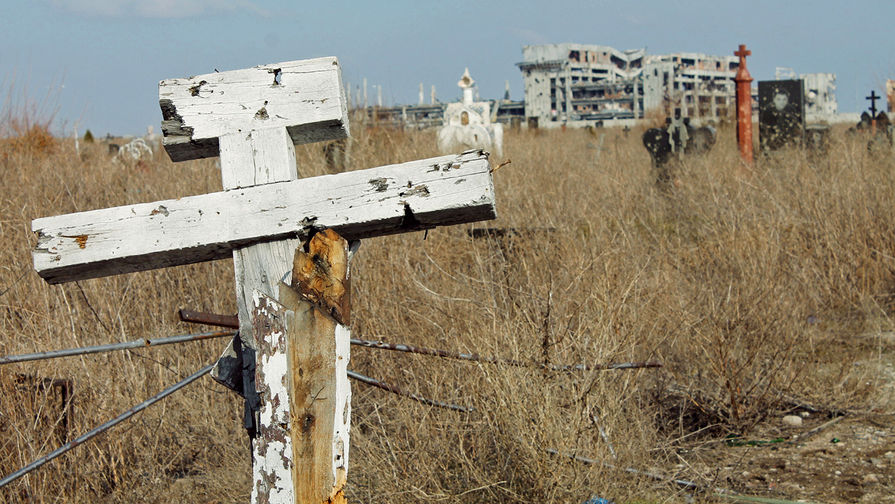 Здание Донецкого Иверского монастыря, разрушенного в ходе боевых действий на юго-востоке Украины…