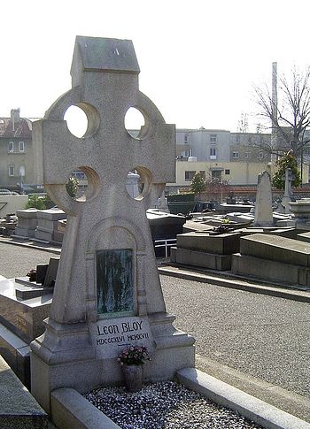 Могила Леона Блуа на кладбище Бур-ла-Рен