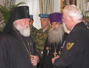 Встреча архиепископа Псковского Евсевия с руководителем Георгиевского Союза