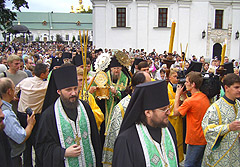Встреча мощей святого Серафима Саровского на Украине