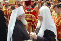 Патриарх Алексий II и Митрополит Лавр. Бутово, 2004 год