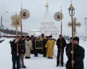 Крестный ход с Толгской иконой Божией Матери, Печерский Вознесенский монастырь Нижегородской епархии