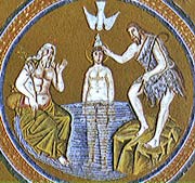 Арианский баптистерий в Равенне. 493-526 гг. Мозаики купола