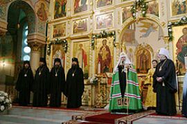 Святейший Патриарх Алексий II в Христорождественском соборе г. Риги