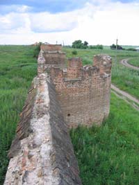 Фрагмент стены Сабуровской крепости