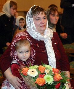 Церемония награждения многодетных матерей "Патриаршим Знаком Материнства", 28 ноября 2006 г.