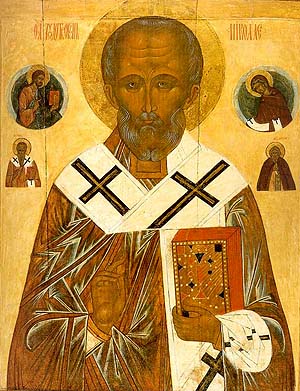 Св. Николай. Новгородская икона, нач. XVI в.