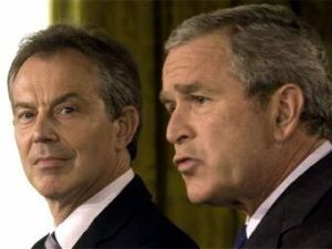 Джордж Буш и Тони Блэр