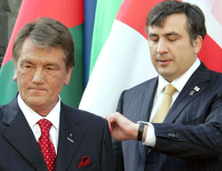 Виктор Ющенко и Михаил Саакашвили