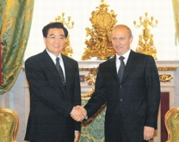 Переговоры между Ху Цзиньтао и В.Путиным