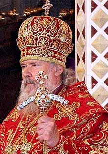 Святейший Патриарх Московский и всея Руси Алексий II на Пасхальном богослужении