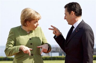 Федеральный канцлер Германии Ангела Меркель и президент Франции Николя Саркози