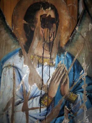 Плачущий Ангел в Покровском Храме Горицкого монастыря