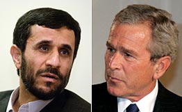 Ахмадинежад и Дж. Буш