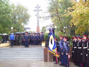 Открытие Поклонного креста на Троицкой площади в Новочеркасске