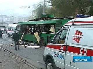 На месте теракта в Тольятти 31 октября 2007 года