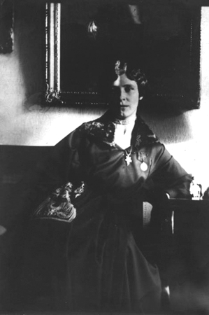 З.А. Мажарова после возвращения с фронта в 1915 году