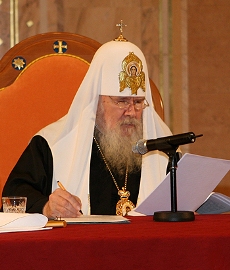 Выступление Святейшего Патриарха Алексия II (фото – <a class="ablack" href="http://www.sedmitza.ru/">Седмица.Ru</a>)