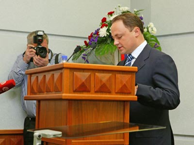 Инаугурация главы администрации Владивостока Игоря Пушкарева